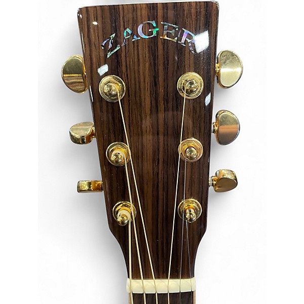 Used Zager ZAD900CE Natural Acoustic Electric Guitar