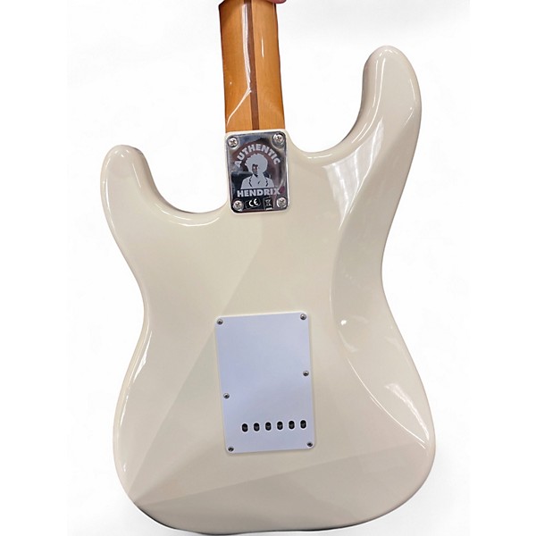 Used Fender Jimi Hendrix Stratocaster Olympic White Solid Body Electric Guitar