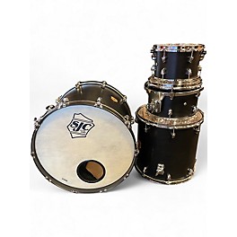 Used SJC Drums 4 Piece TOUR SERIES Black Drum Kit