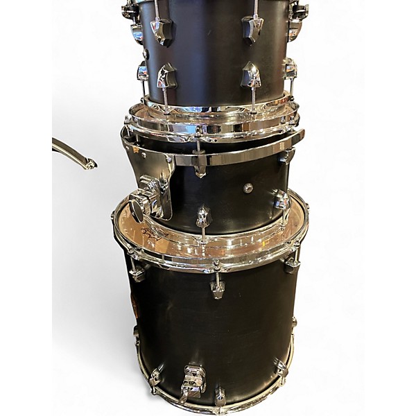 Used SJC Drums 4 Piece TOUR SERIES Black Drum Kit