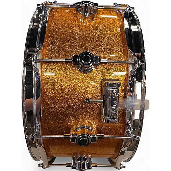 Used DW 14X7 Performance Series Snare ORANGE SPARKLE Drum
