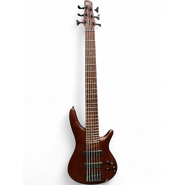 Used Ibanez SR506 6 String Mahogany Electric Bass Guitar