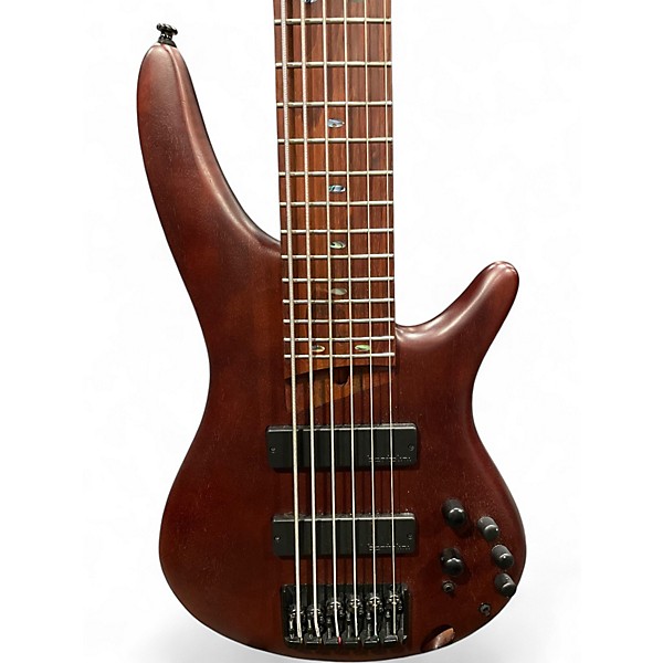Used Ibanez SR506 6 String Mahogany Electric Bass Guitar