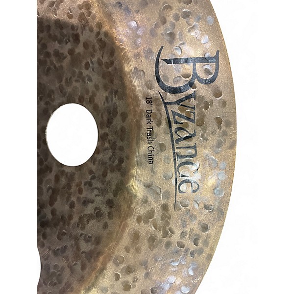 Used MEINL 18in BYZANCE DARK TRASH CHINA Cymbal