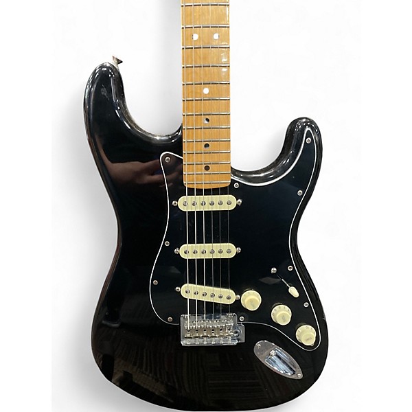 Used Fender Player Stratocaster Black Solid Body Electric Guitar