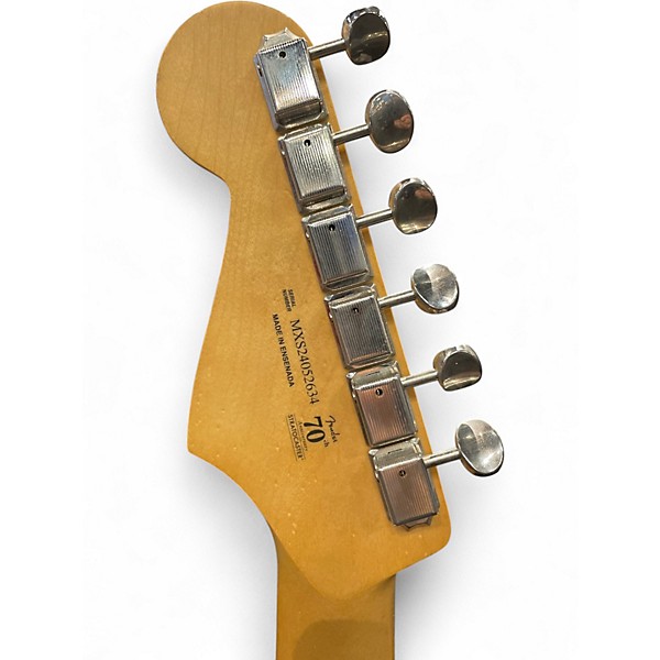 Used Fender Player Stratocaster Black Solid Body Electric Guitar