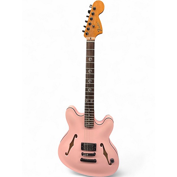 Used Fender TOM DELONGE STARCASTER SATIN SHELL PINK Hollow Body Electric Guitar