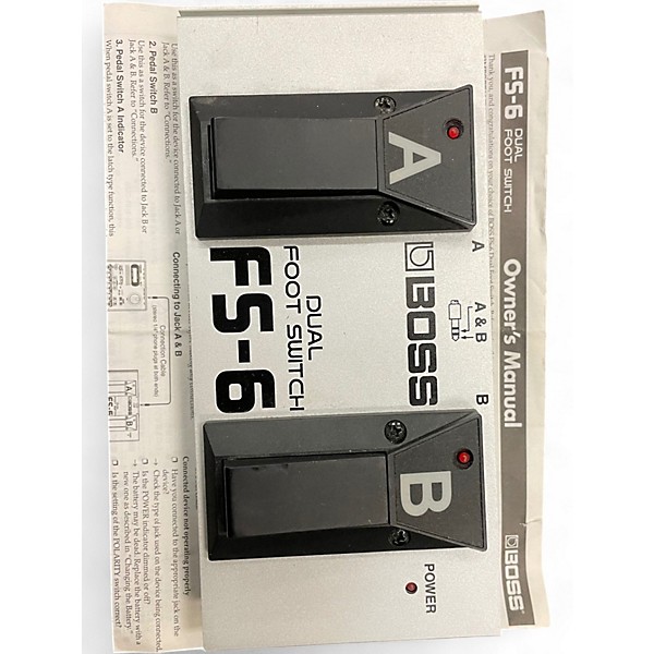 Used BOSS FS6 Dual Footswitch Sustain Pedal