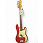 Used 1980s Fender PRECISION BASS Candy Apple Red Electric Bass Guitar thumbnail