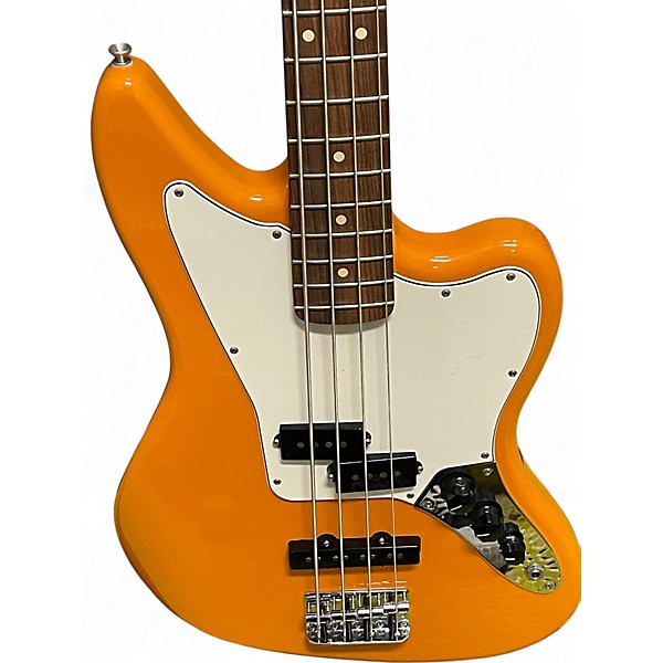 Used Fender Player Jaguar Bass Capri Orange Electric Bass Guitar