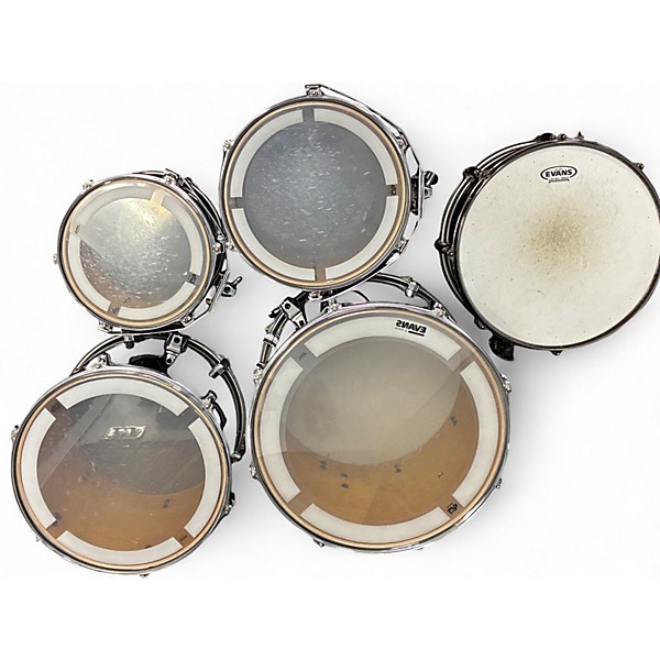 Used TAMA 7 Piece Silverstar BLACK/GREEN Drum Kit