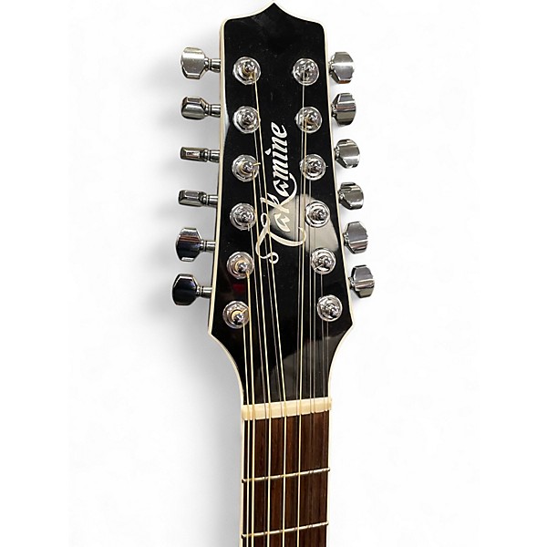 Used Takamine EF381SC Black 12 String Acoustic Electric Guitar