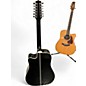 Used Takamine EF381SC Black 12 String Acoustic Electric Guitar