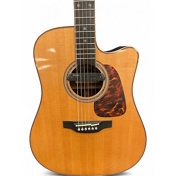 Used Takamine P7DC Natural Acoustic Electric Guitar