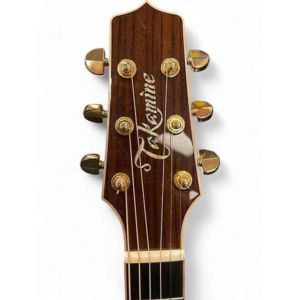 Used Takamine P7DC Natural Acoustic Electric Guitar