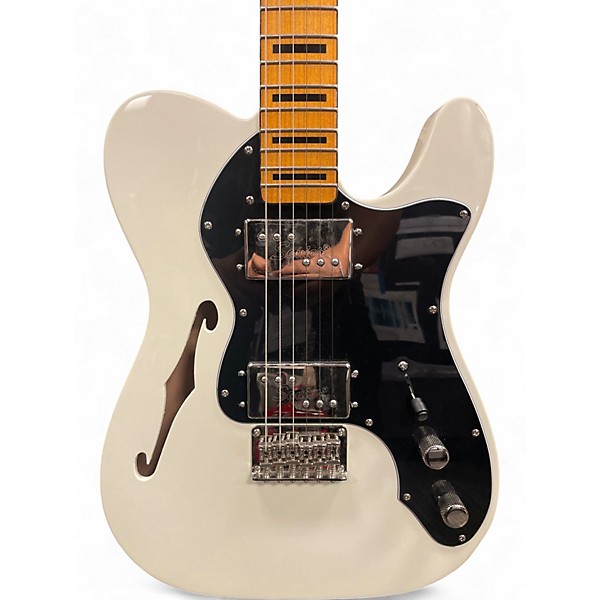 Used Squier Classic Vibe 70s Thinline Telecaster Olympic White Hollow Body Electric Guitar