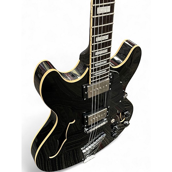 Used D'Angelico DAPC Premier US PHATCAT Black Hollow Body Electric Guitar