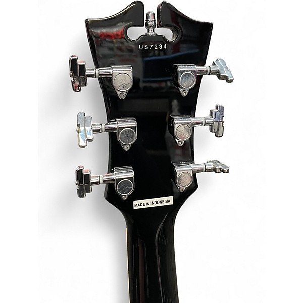 Used D'Angelico DAPC Premier US PHATCAT Black Hollow Body Electric Guitar