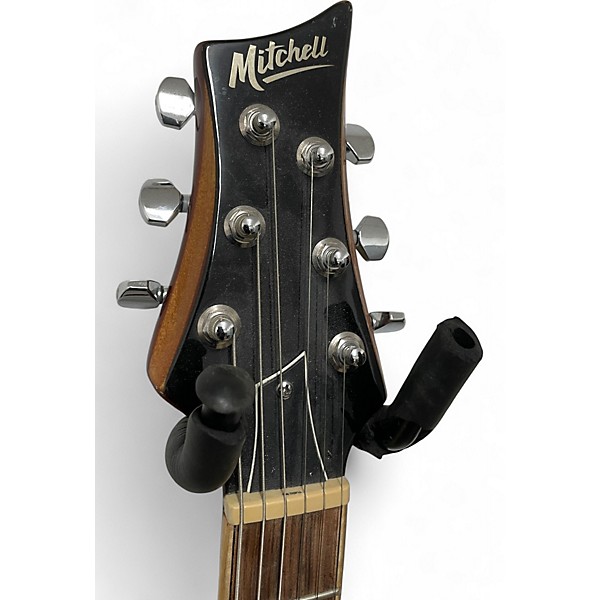 Used Mitchell ms450 Trans Red Solid Body Electric Guitar