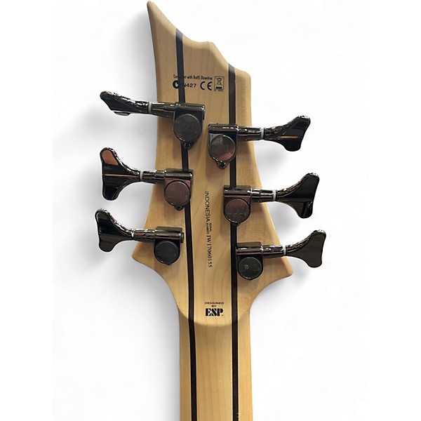 Used ESP LTD B206SM 6 String Spalted Maple Electric Bass Guitar