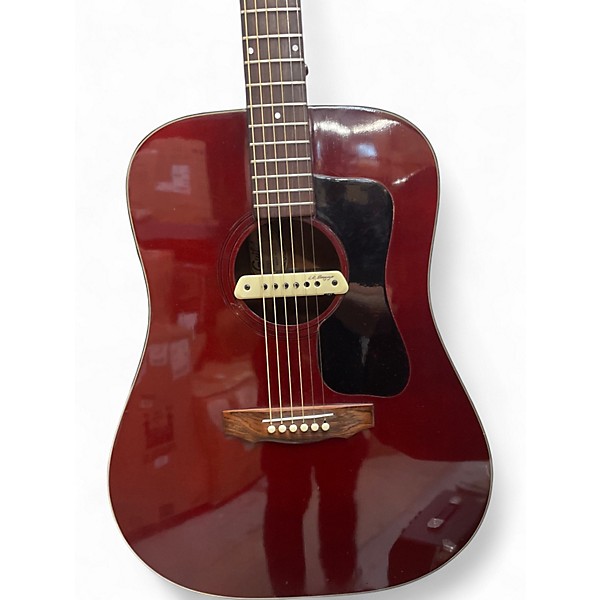 Used 1976 Guild D25CH Wine Red Acoustic Electric Guitar