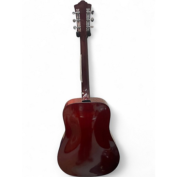 Used 1976 Guild D25CH Wine Red Acoustic Electric Guitar