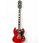 Used 2022 Epiphone Inspired by Gibson 61 Reissue SG Les Paul Satin Cherry Red Solid Body Electric Guitar thumbnail