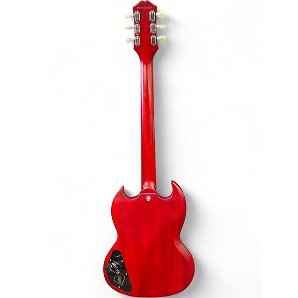 Used 2022 Epiphone Inspired by Gibson 61 Reissue SG Les Paul Satin Cherry Red Solid Body Electric Guitar
