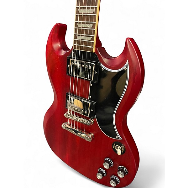 Used 2022 Epiphone Inspired by Gibson 61 Reissue SG Les Paul Satin Cherry Red Solid Body Electric Guitar