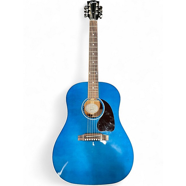 Used Gibson J45 Standard Blue Acoustic Electric Guitar