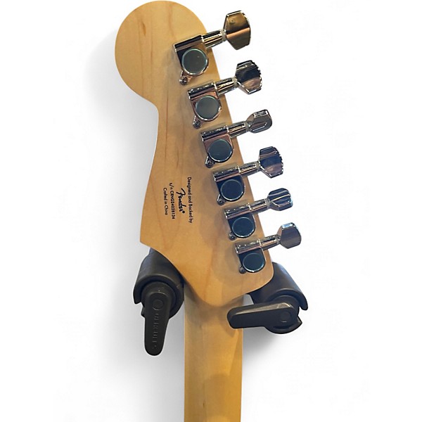 Used Squier Standard Stratocaster Black Solid Body Electric Guitar