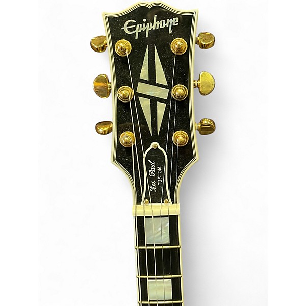 Used Epiphone INSPIRED BY GIBSON LES PAUL CUSTOM Ebony Solid Body Electric Guitar