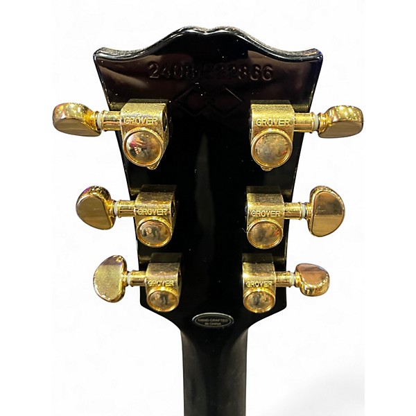Used Epiphone INSPIRED BY GIBSON LES PAUL CUSTOM Ebony Solid Body Electric Guitar