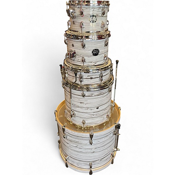 Used Mapex 5 Piece VENUS WHITE MARBLEWOOD Drum Kit