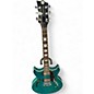 Used Reverend Manta Ray Flametop Turquoise Hollow Body Electric Guitar thumbnail
