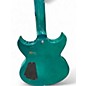 Used Reverend Manta Ray Flametop Turquoise Hollow Body Electric Guitar