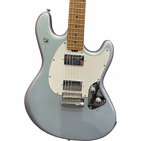 Used Sterling by Music Man Stingray SR50 FIREMIST SILVER Solid Body Electric Guitar