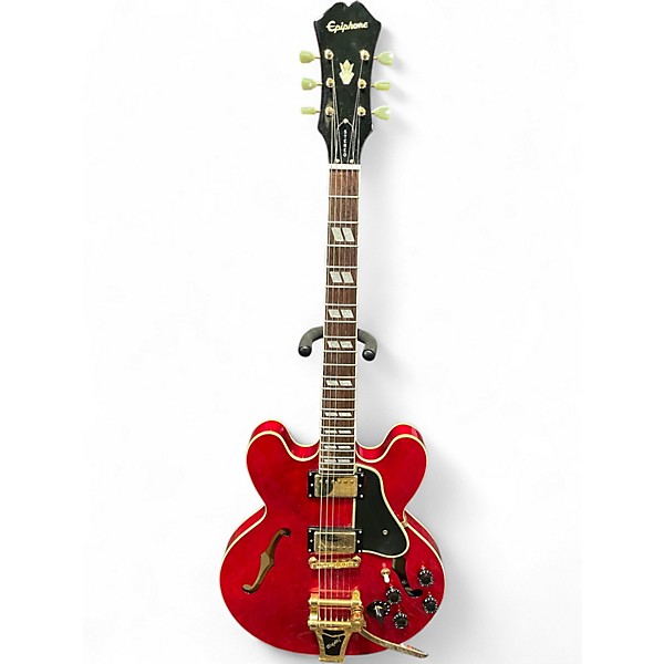 Used Epiphone DOT ES 345 CH RED Hollow Body Electric Guitar