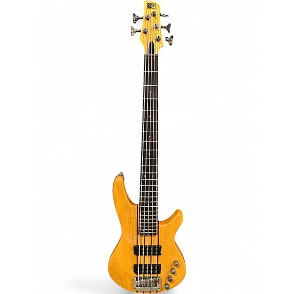 Used Ibanez SRX705 5 String Natural Electric Bass Guitar
