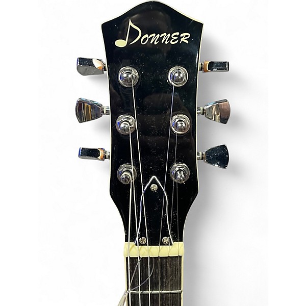 Used Donner Single Cut sunburst Solid Body Electric Guitar