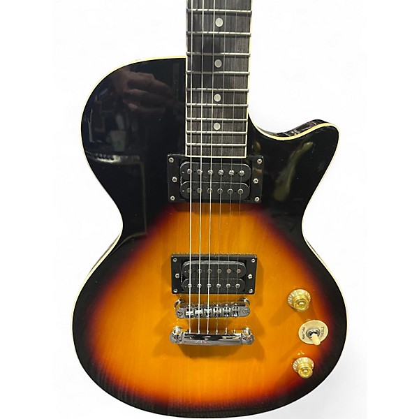 Used Donner Single Cut sunburst Solid Body Electric Guitar