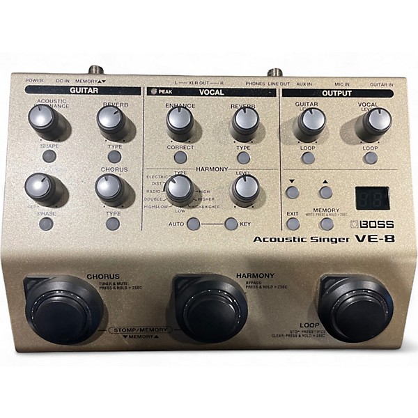 Used BOSS VE8 Acoustic Singer Effect Processor
