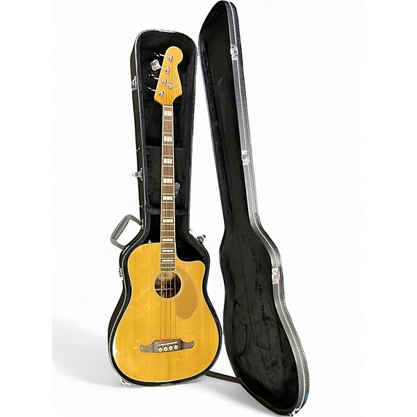 Used Fender Kingman 4-String California Series Natural Acoustic Bass Guitar