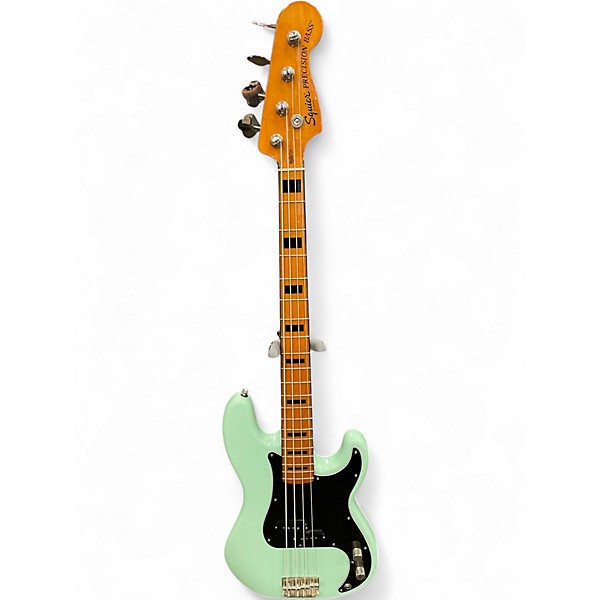 Used Squier Classic Vibe 1970S Precision Bass Seafoam Green Electric Bass Guitar