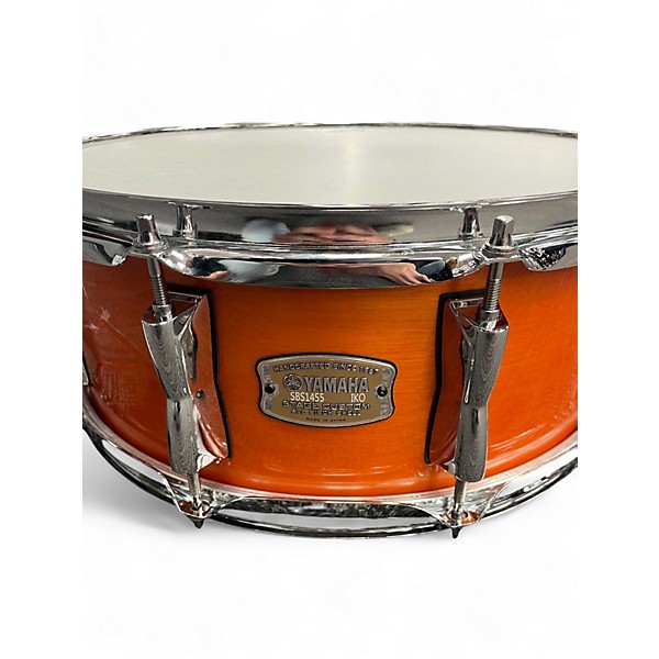 Used Yamaha 14X5.5 Stage Custom Snare Orange Drum