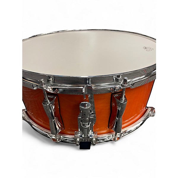 Used Yamaha 14X5.5 Stage Custom Snare Orange Drum