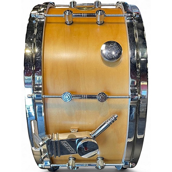 Used Gretsch Drums 7X14 USA Custom Snare Vintage Natural Drum