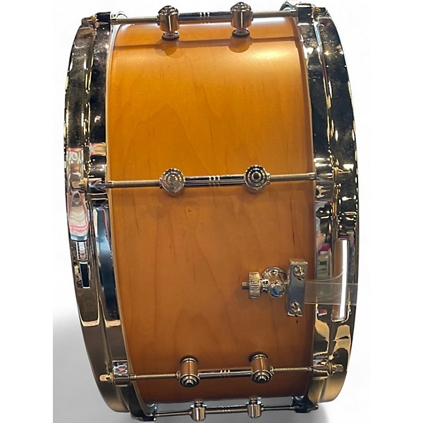 Used Gretsch Drums 7X14 USA Custom Snare Vintage Natural Drum