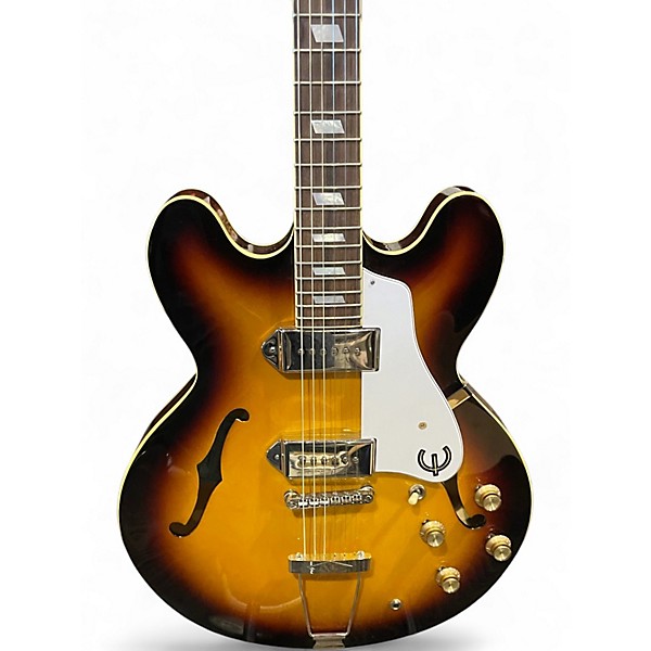 Used Epiphone Casino 2 Color Sunburst Hollow Body Electric Guitar