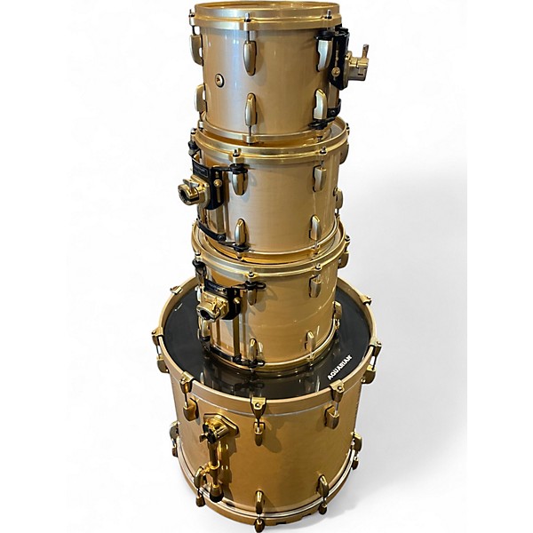 Used Pearl 4 Piece Masters Custom Maple NATURAL GOLD Drum Kit